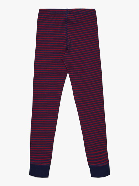 Luca & Lola Toto Lange Unterhose 2er-Pack, Navy/Stripes