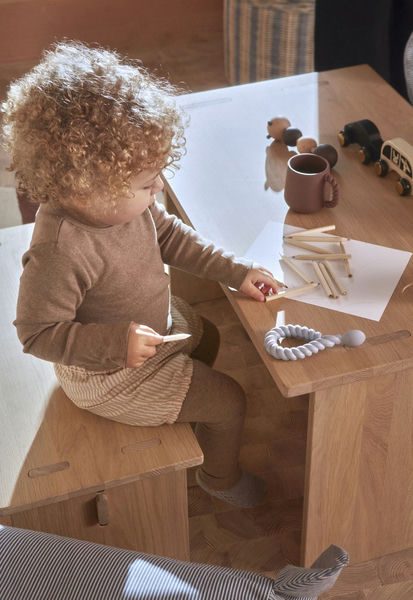 OYOY Mellow Löffel mit Griff 2er-Pack, Dusty Blue