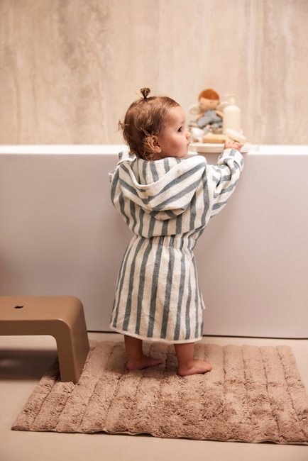 Jollein Bademantel, Stripe Sea Green