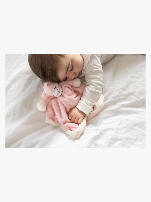 Teddykompaniet Diinglisar Katze Schmusetuch, Babyrosa