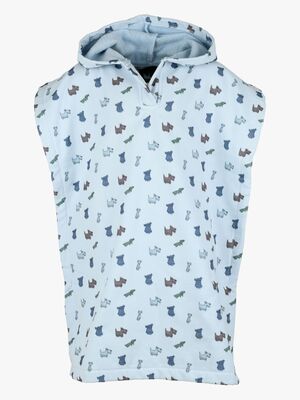 Lindberg Ljusvåg Poncho Handtuch, Blue/Light Blue