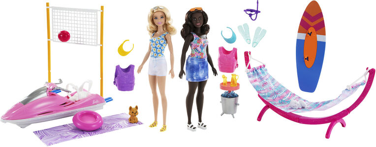 Barbie Beach Friends Puppen und Accessoires