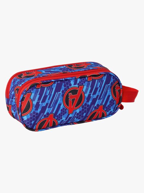 Marvel Avengers 3D Doppel-Federmäppchen, Blau