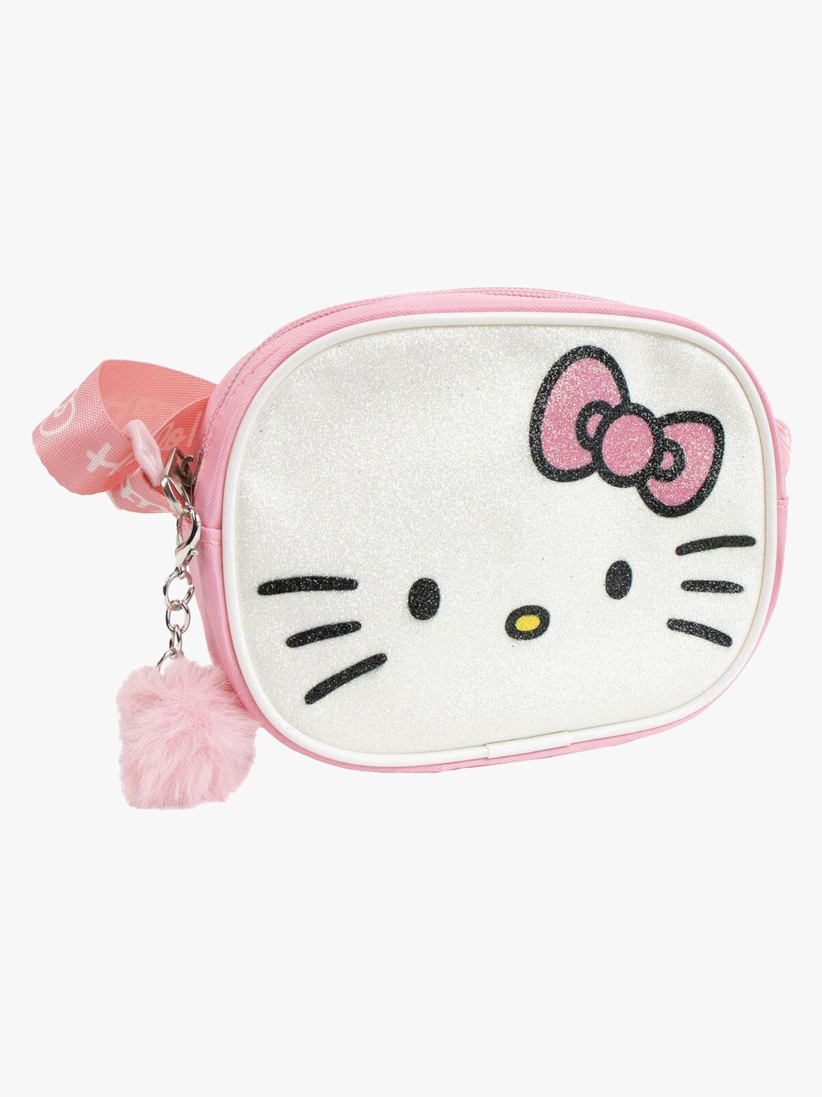 Hello Kitty Schultertasche, Rosa/Weiß