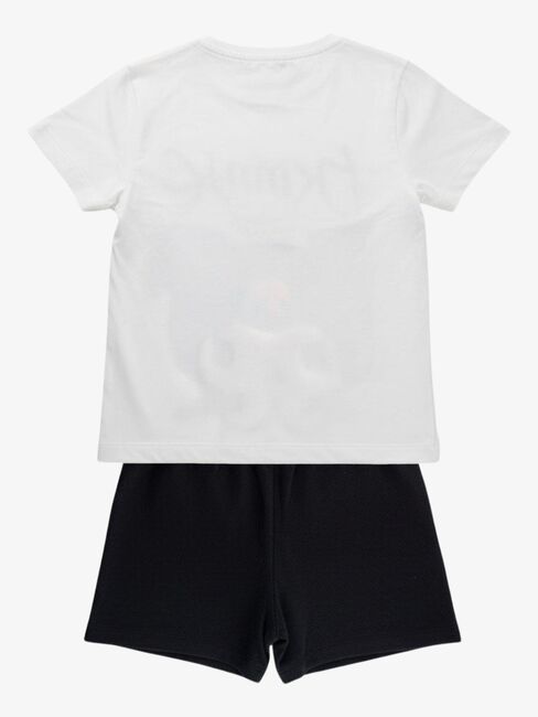 Hello Kitty Kuromi T-Shirt Und Shorts Set, Weiß