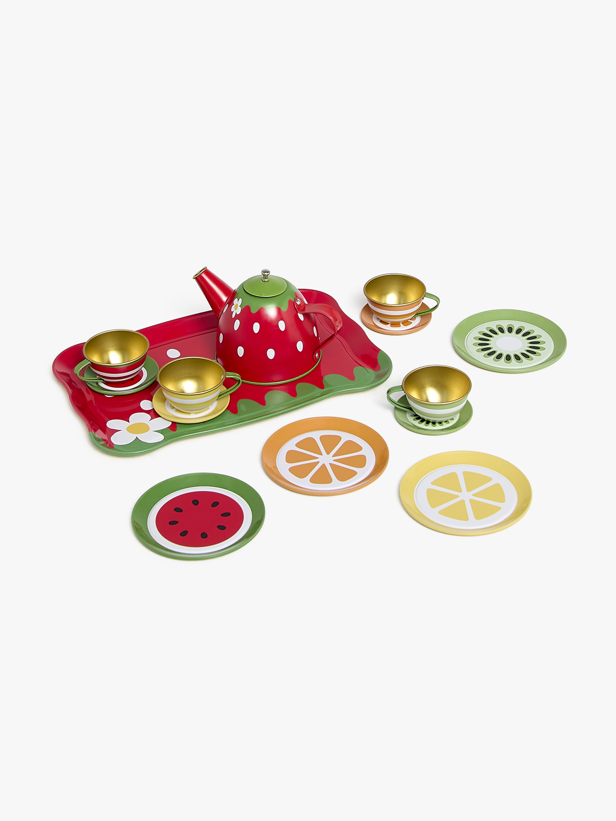 Cloudberry Castle Fruity Teeservice aus Metall