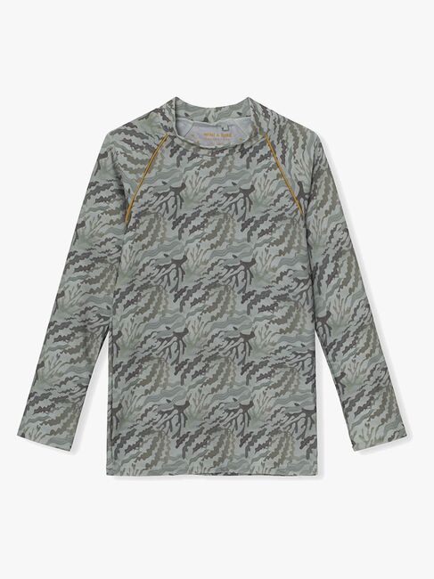 MINI A TURE Gani UV-Schutzshirt, Sea Weed Camo
