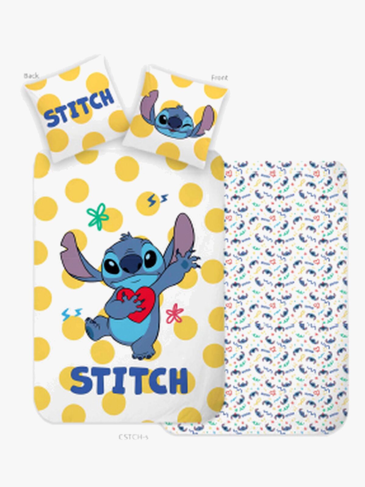 Disney Lilo & Stitch Bettwäsche 150x210 cm, Gelb
