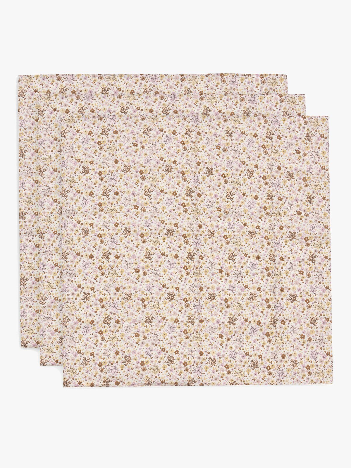 Jollein Musselintuch 70x70 cm 3er-Pack, Flower Fairies