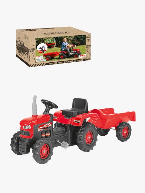 DOLU Trettraktor Mit Anhänger, Rot 8TT-153-3467_1.jpg