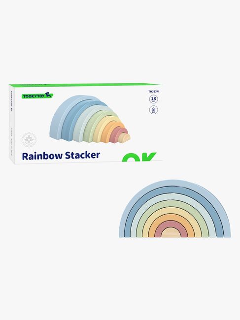 Tooky Toy Stapelspielzeug Regenbogen
