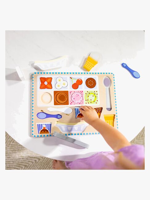 Melissa & Doug Magnetisches Puzzle & Spielset Eis, 16 Teile