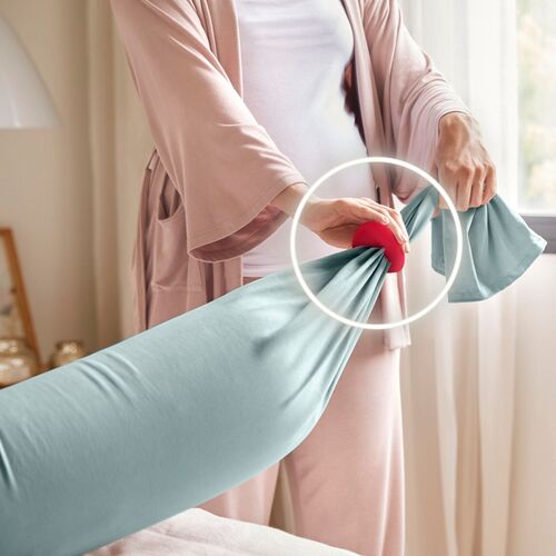 bbhugme Umstands- und Stillkissen Eucalyptus, Mintgrün