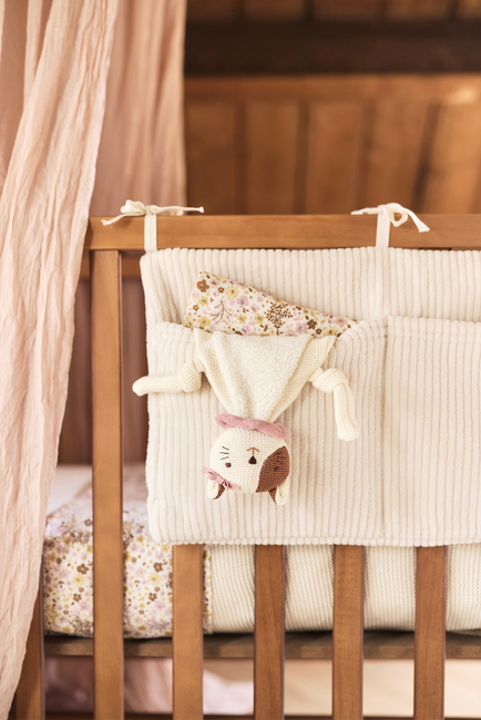 Jollein Schmusetuch mit Schnullerkette, Cat Jill