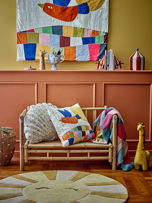 Bloomingville Teppich Sonne, Gelb