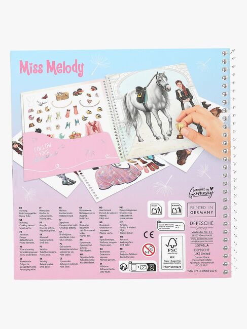 Miss Melody Dress Me Up Stickerbuch