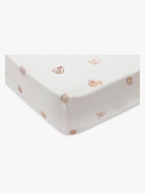 Jollein Spannbettlaken 40x80, Animal Friends