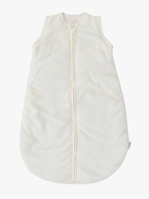 Jollein Schlafsack mit abnehmbaren Ärmeln Rund 90 cm, Rib Ivory