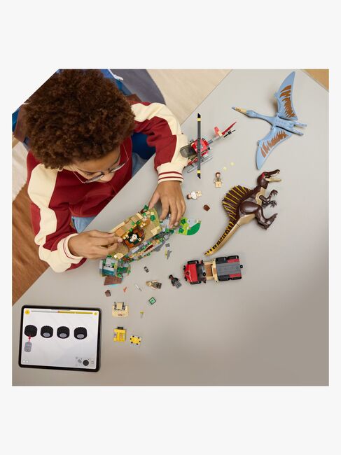LEGO Jurassic World 76976 Spinosaurier & Quetzalcoatlus: Hubschrauber-Einsatz