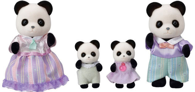Sylvanian Families Figurenset Pookie-Panda-Familie