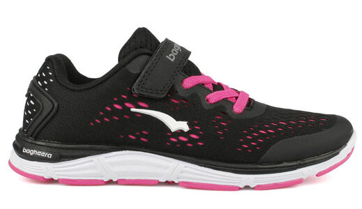 Bagheera Victory Jr Sneakers, Black/Pink
