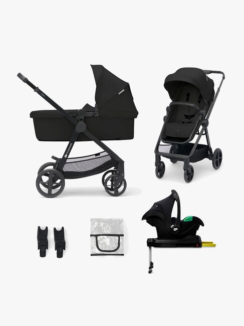 Kinderkraft NEWLY Mink Pro Kombikinderwagen 4-in-1, Classic Black