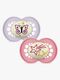 MAM Orginal Night Schnuller Silikon 2er-Pack 6-16m, Rosa