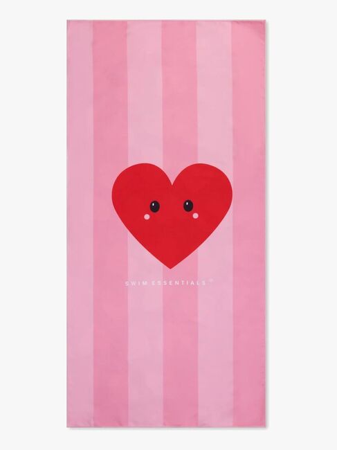 Swim Essentials Hearts Badetuch, Red