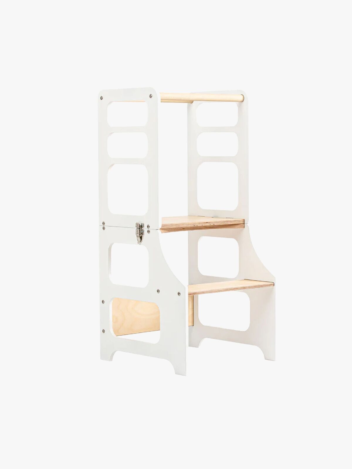 Duck Woodworks Klappbarer Lernturm, Weiß