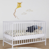 JLY HEAVEN Babybett SIGNE 60x120, Hellgrau