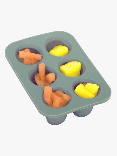 Le Toft Fruchtsauger mit Mini-Eiswürfelform, Smokey Green