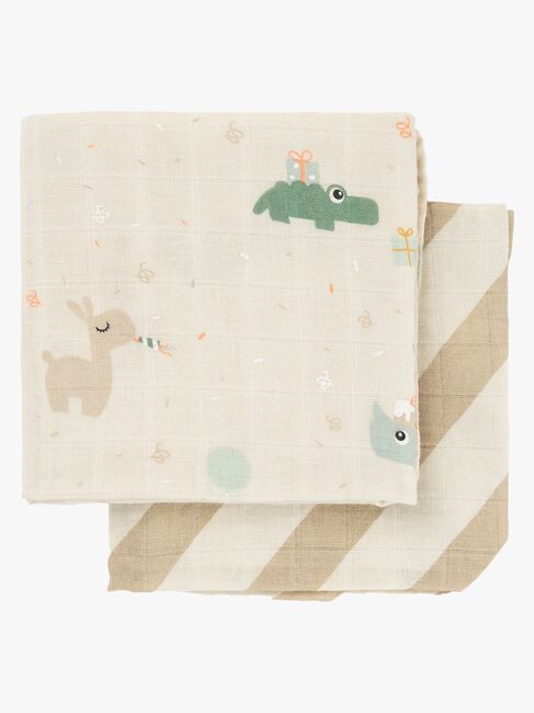 Done By Deer Celebration Musselintuch 2er-Pack, Sand