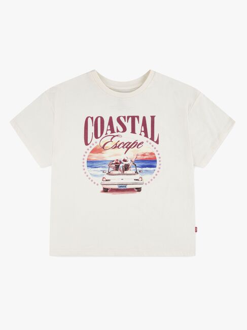 Levi's LVG Coastal GriLS SS T-Shirt, Antique White