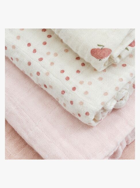 Pippi Musselintuch 8er-Pack, Rose Dust