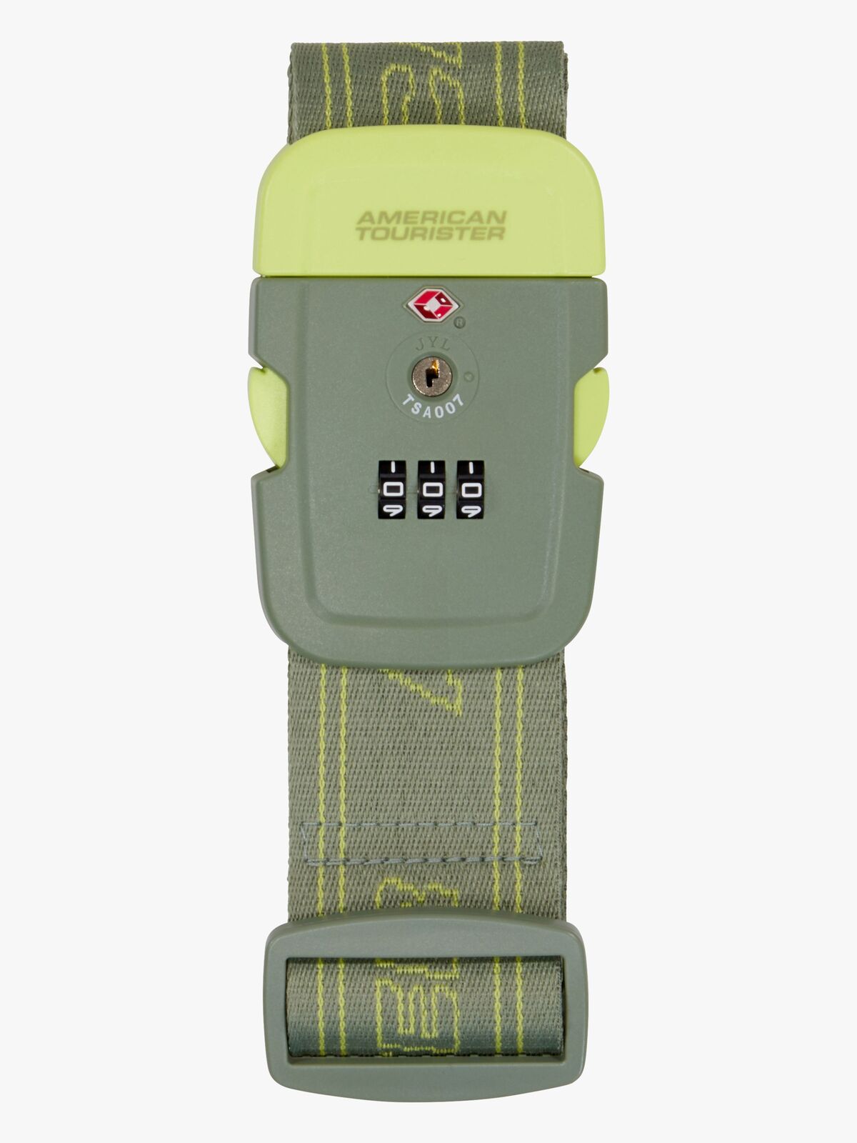 American Tourister TSA Gepäckgurt, Olive/Lime