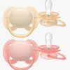 Philips Avent Ultra Soft Schnuller 0–6m 2er-Pack, Gelb/Orange