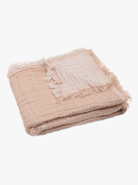 Jollein Musselintuch Fringe, Moonstone/Ivory