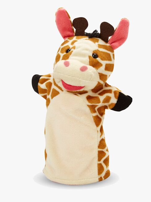 Melissa & Doug Handpuppen Kuscheltiere Zoo, 4 Stück