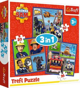 Trefl Feuerwehrmann Sam Puzzles 3-in-1