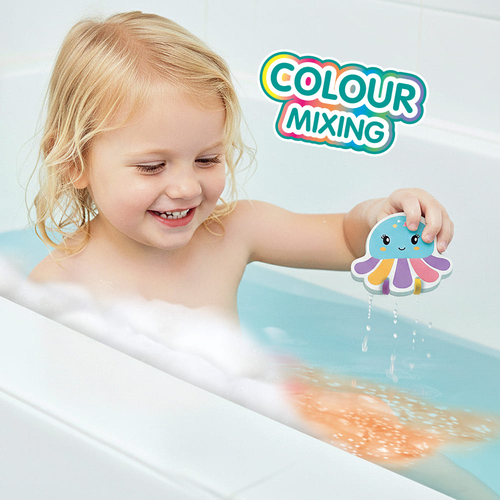 SES Creative Badespielzeug Tintenfisch mit Badefarben
