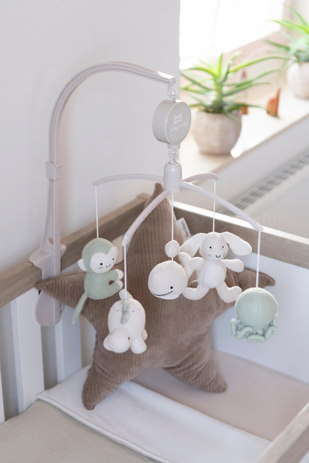 Baby's Only Musikmobile Animals, Laurel Green/Warm Linen