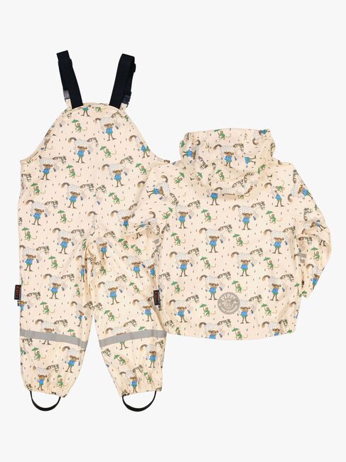 Geggamoja Gefüttertes Regenset Pippi Langstrumpf, Beige