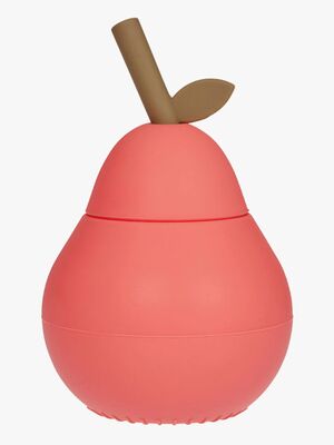 OYOY Pear Trinkhalmbecher, Cherry Red