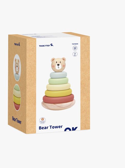 Tooky Toy Bär Stapelturm, Mehrfarbig