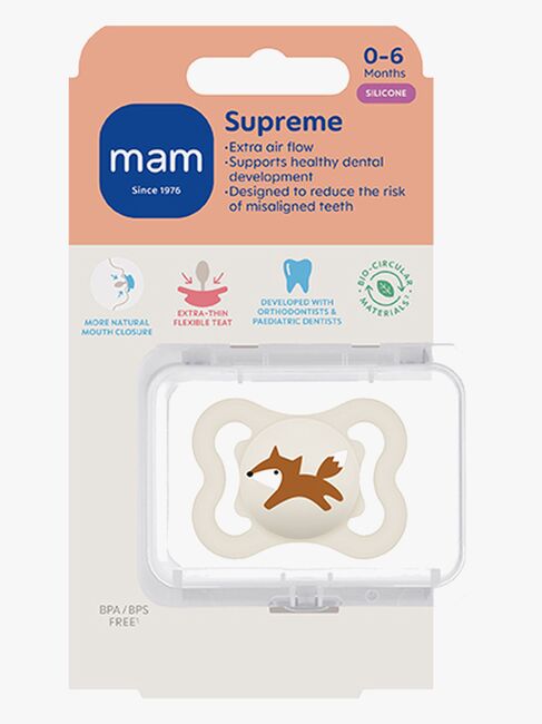 MAM Supreme Schnuller Silikon 0-6m, Neutral
