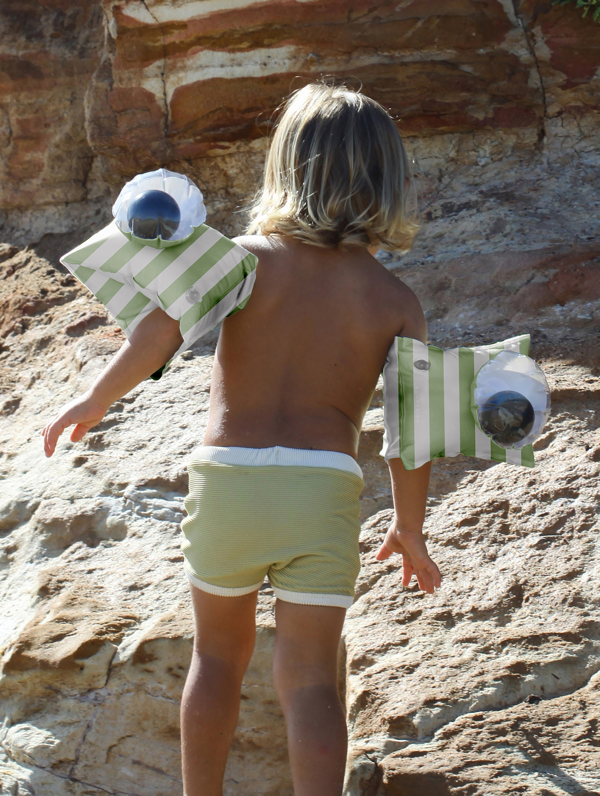 SUNNYLiFE Schwimmflügel, Shark Tribe Khaki