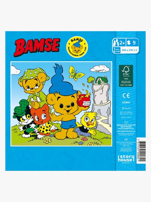 Egmont Kärnan Bamse Holzpuzzle Als Bamse klein war, 9 Teile