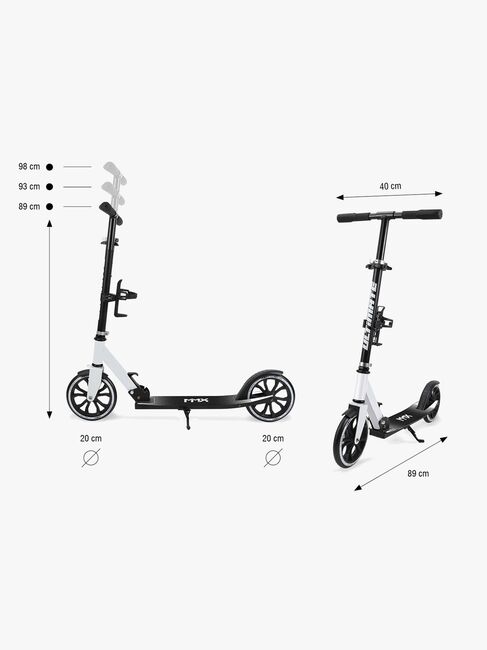 Milly Mally Ultimate Tretroller, Weiß