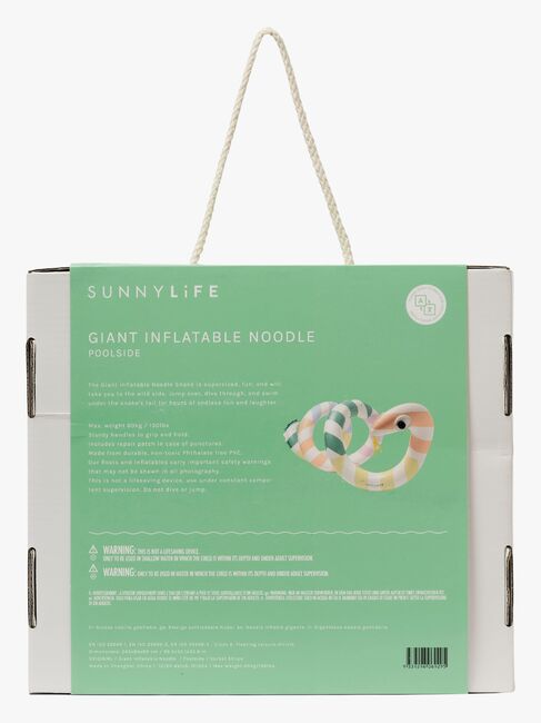 SUNNYLiFE Großes Schwimmendes Spielzeug, Poolside Sorbet Stripe