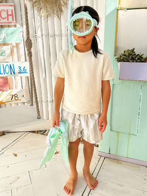 SUNNYLiFE Schnorchelset Kind Small, Salty the Shark Multi